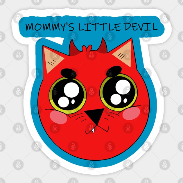 Mommy's Little Devil Sticker by garciajey